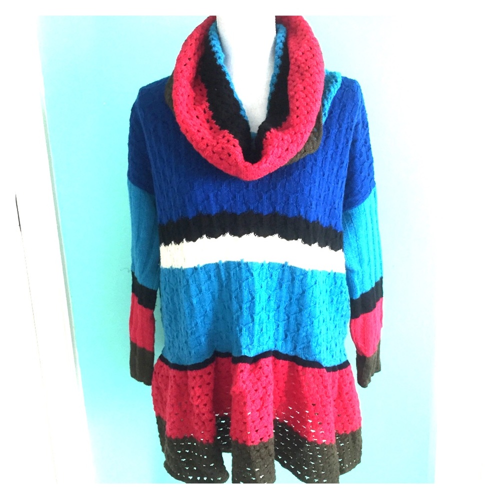 Louise Della Multicolor Sweater Tunic